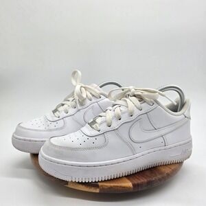 Nike Air Force 1 Low Triple White Kids Size 5.5‎ Sneakers 314192-117 Streetwear